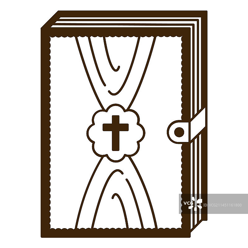 封面带有十字架的书籍笔触图片素材