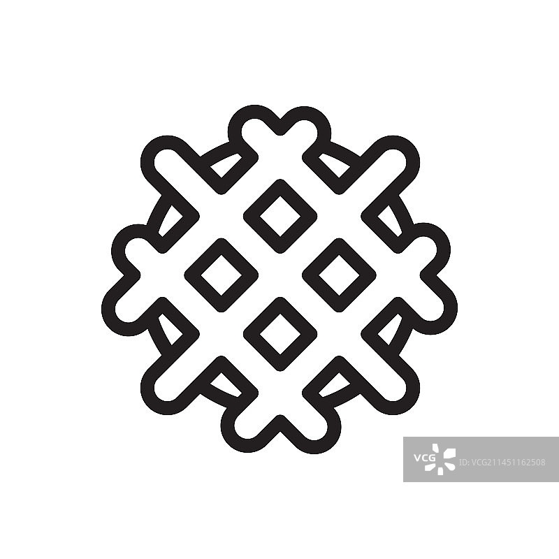 比利时华夫饼图标华夫饼干logo图片素材
