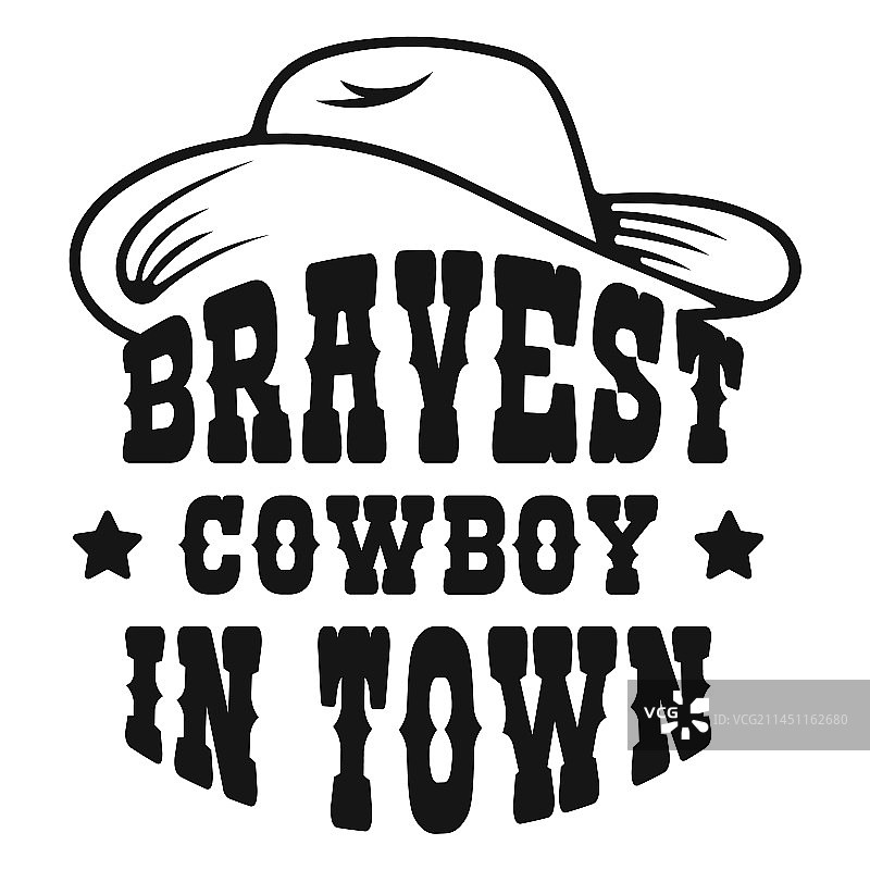 最勇敢的牛仔徽章图片素材
