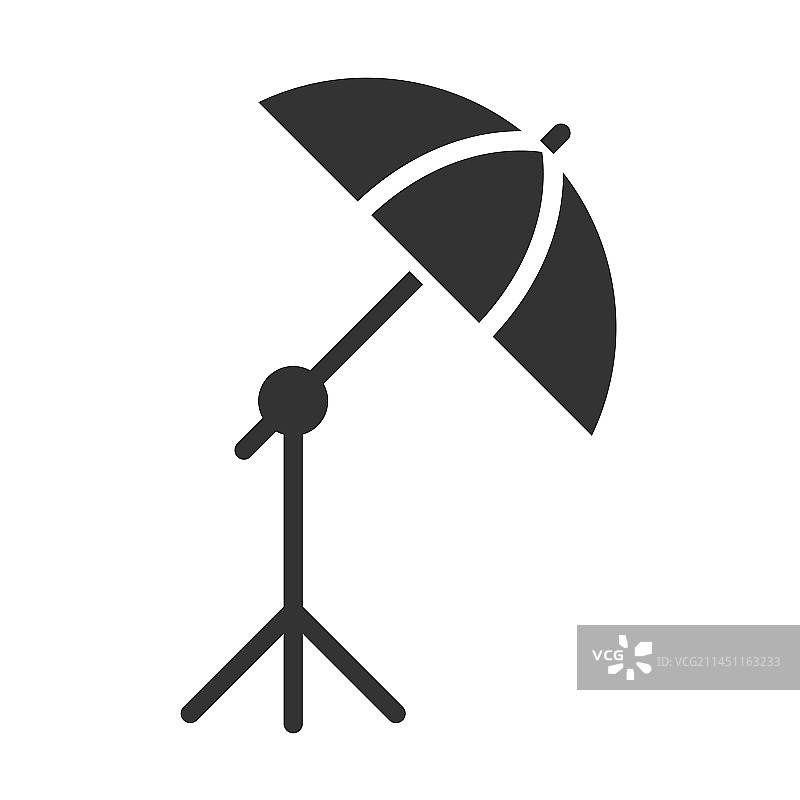 影棚摄影闪光伞图标图片素材