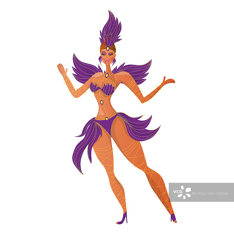 巴西狂欢节舞者图片素材