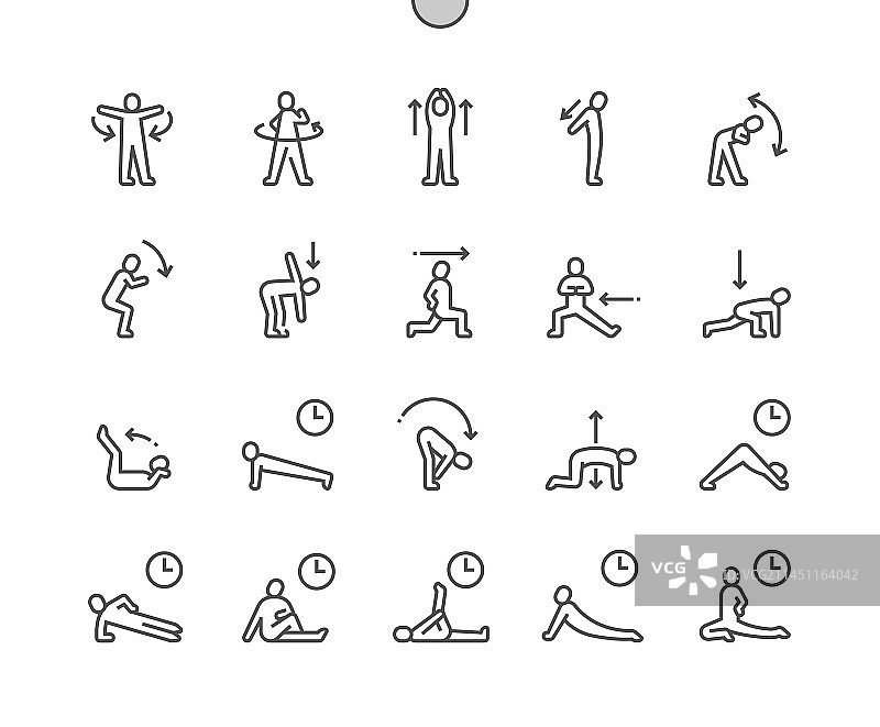 热身和伸展运动：胸部拉伸图片素材