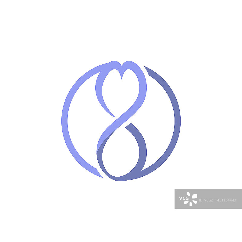 心形无限符号设计图片素材