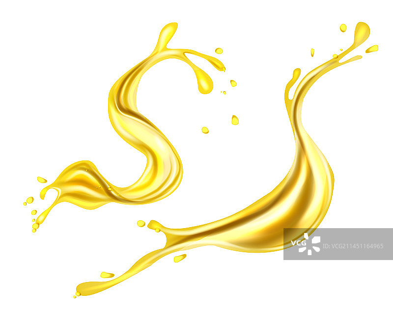 橙汁或柠檬汁油飞溅图片素材