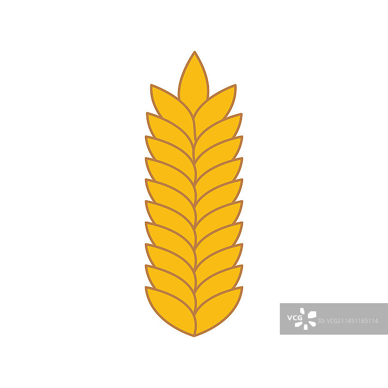 农业小麦图标设计图片素材