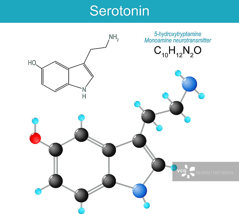 血清素分子图片素材