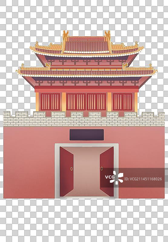 河南开封著名景点开封府图片素材