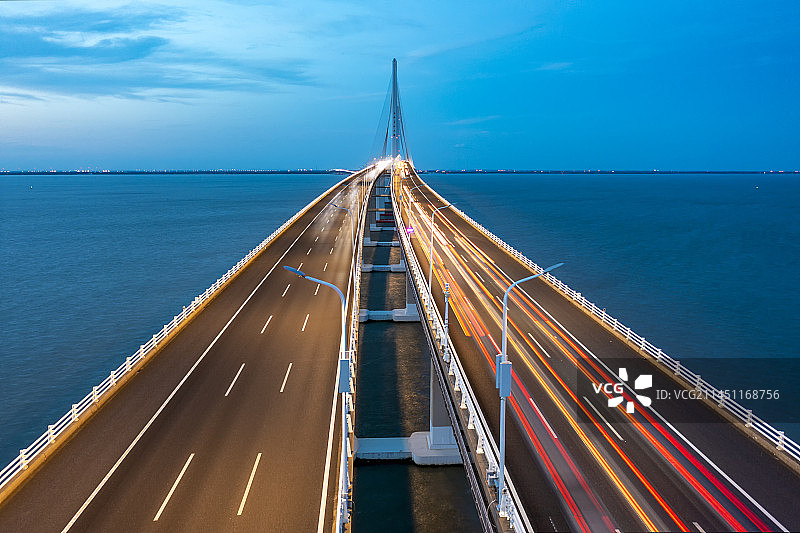 上海长兴岛东海大桥沪陕高速图片素材