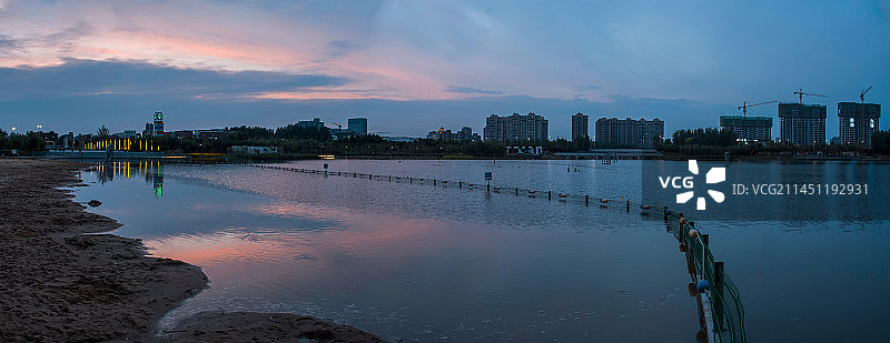 河南省郑州市中牟县潘安湖风光图片素材
