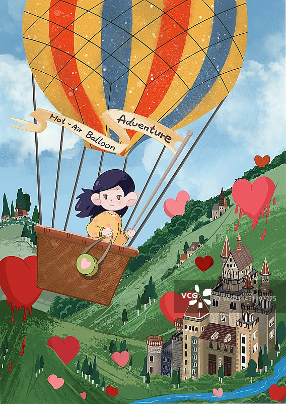 热气球冒险图片素材