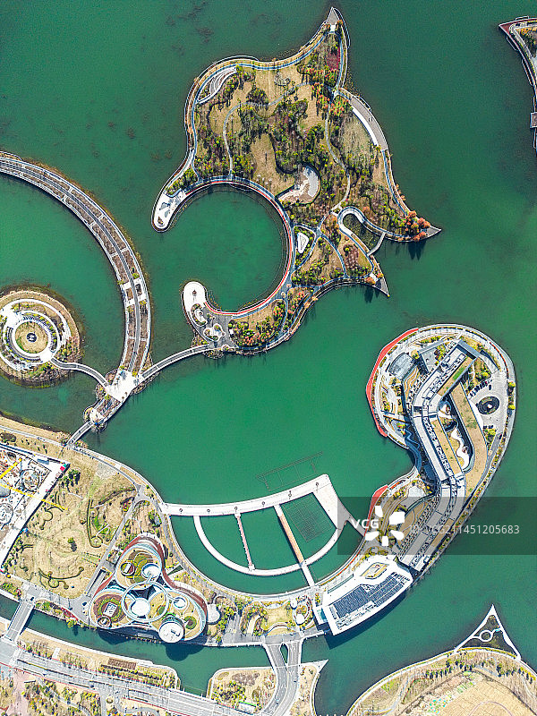 上海之鱼航拍图片素材