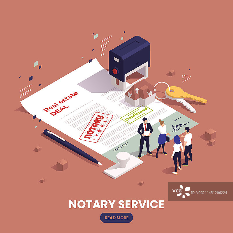 公证服务2.5D图图片素材