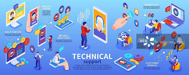 2.5D技术支持信息图图片素材