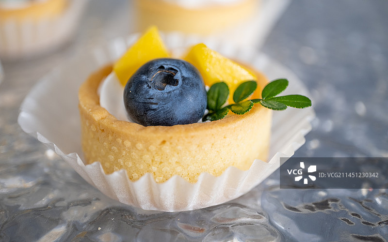 蓝莓冰淇淋图片素材