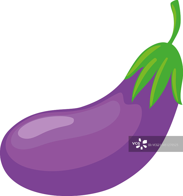 孤立的茄子蔬菜图标图片素材