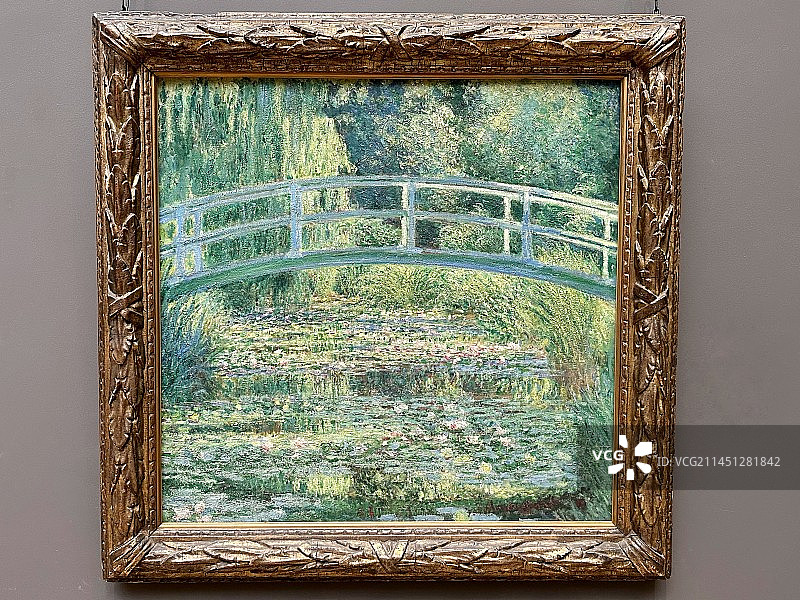 英国国家美术馆藏画，莫奈真迹《睡莲池塘，1899年》图片素材