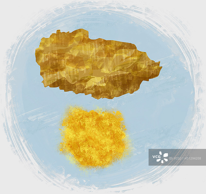 中药材雄黄插画图片素材