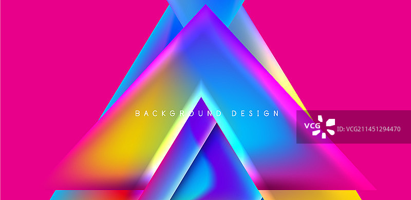 抽象背景与重叠的三角形和图片素材