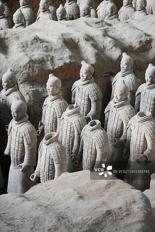 秦始皇陵兵马俑图片素材