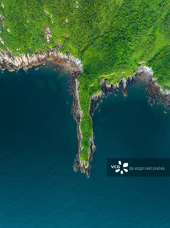江门川山群岛上川岛海岛海岸线风光航拍图片素材