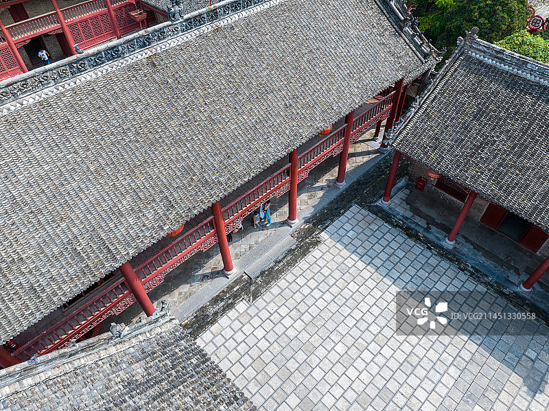 河南项城袁寨袁世凯故居袁府袁世凯行宫豫东民居古建筑群图片素材