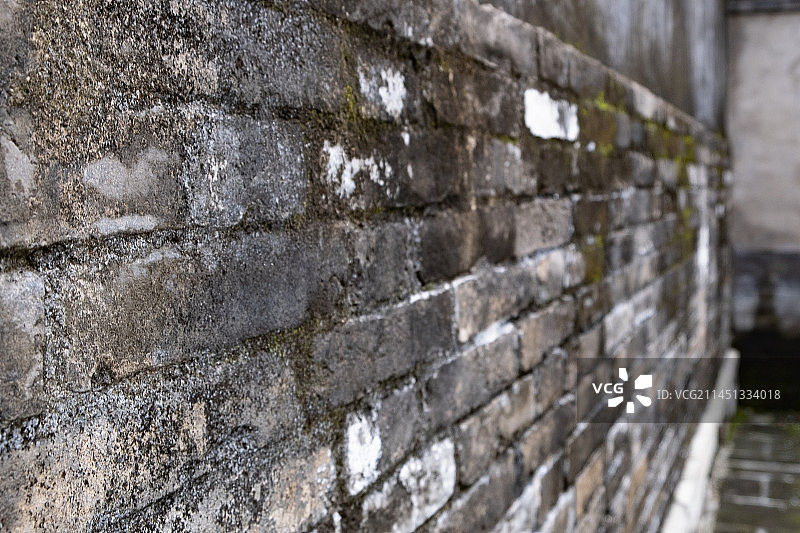 风化砖墙全框拍摄图片素材