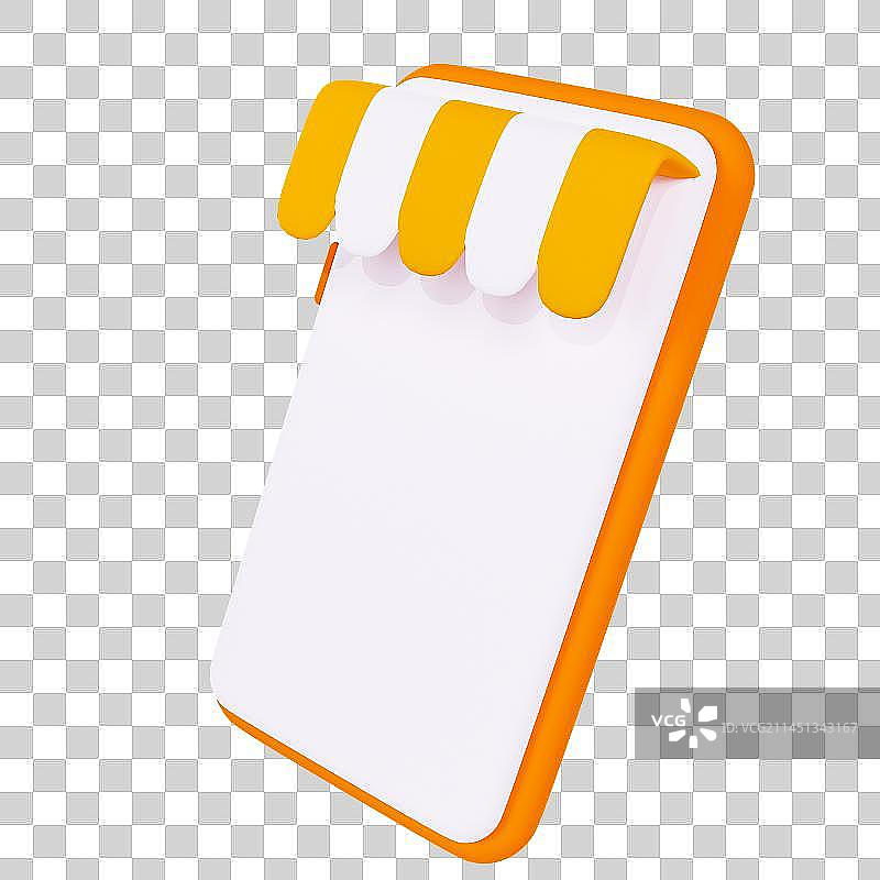 3D立体电商手机小程序店铺元素图片素材