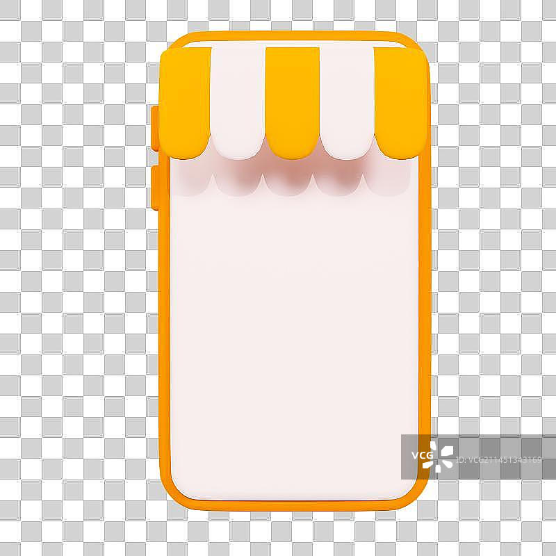 3D立体电商手机小程序店铺元素图片素材