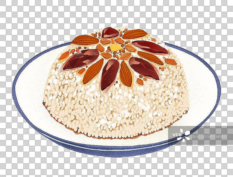 大寒节气美食八宝饭元素图片素材