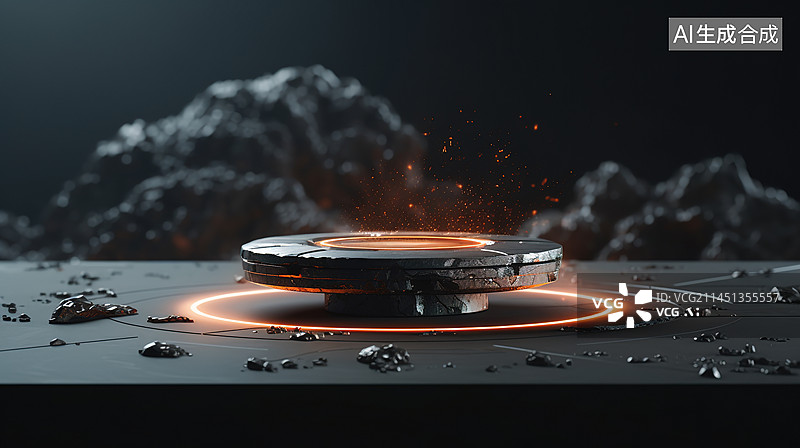 【AI数字艺术】室温超导技术概念场景图片素材