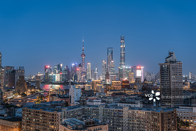 外滩夜景图片素材