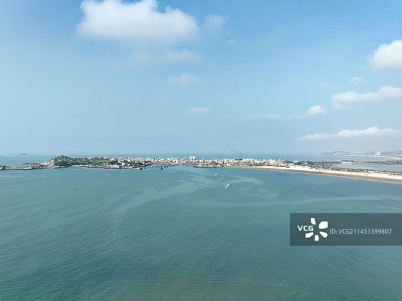 航拍泉州月亮湾全景图片素材