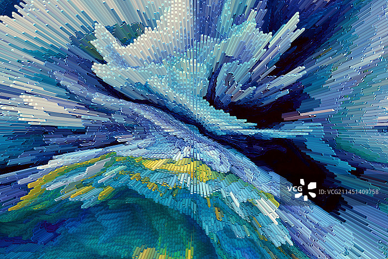 三维抽象震撼视觉冲击力背景图图片素材