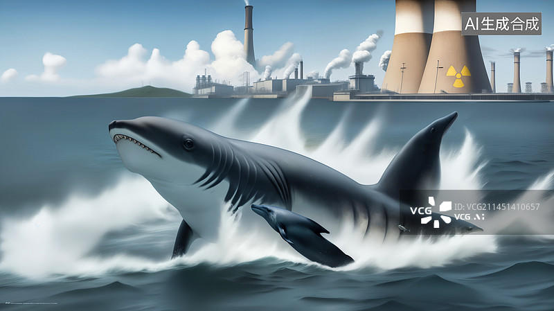 【AI数字艺术】核污水排海导致海洋生物损害变异图片素材