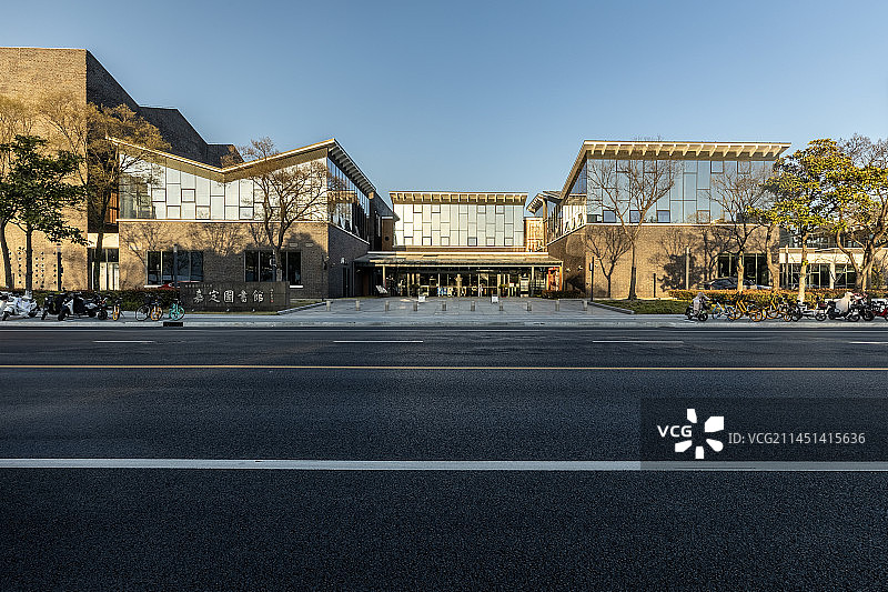 上海嘉定图书馆新馆图片素材