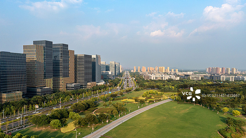 徐州大龙湖金融商务区风光图片素材