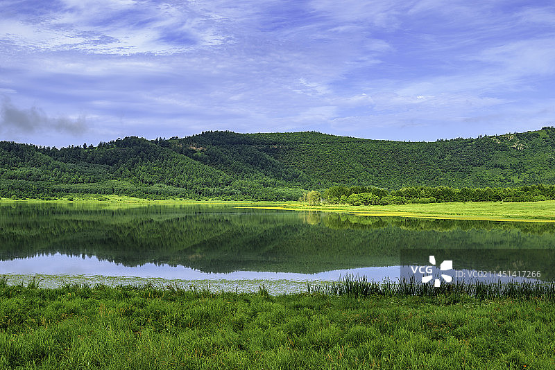 柴河同心天池（内蒙古呼伦贝尔扎兰屯柴河镇）图片素材