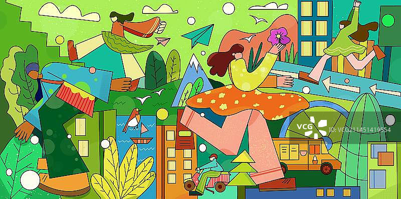 城市狂想曲图片素材