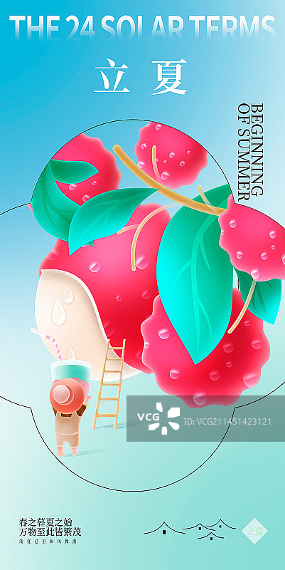 立夏海报图片素材