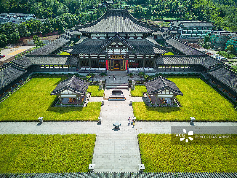 眉山柳江古镇光明寺图片素材