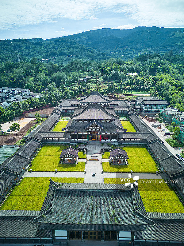 眉山柳江古镇光明寺图片素材