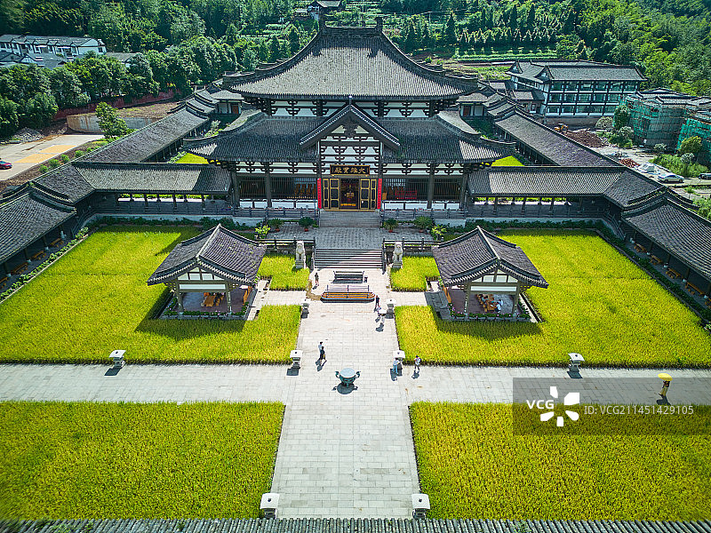 眉山柳江古镇光明寺图片素材