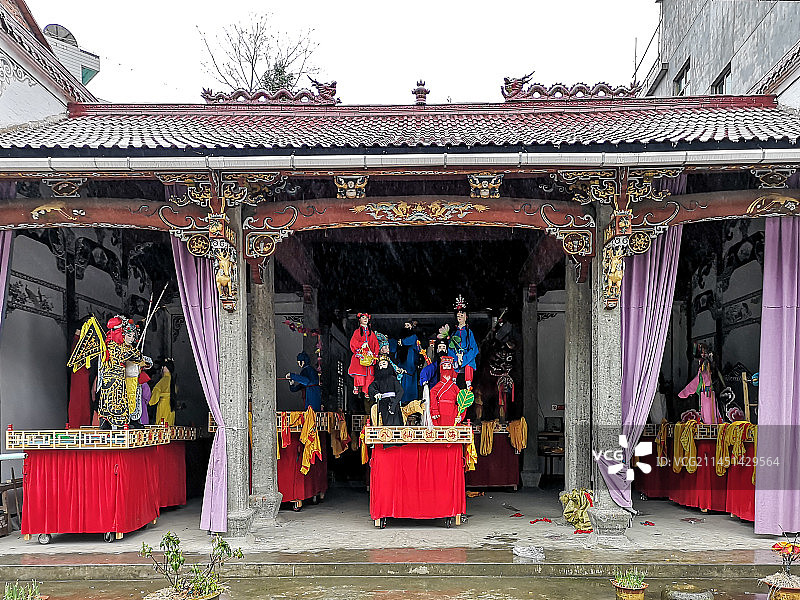 浙江浦江非遗石宅擂马传统文化艺术品图片素材