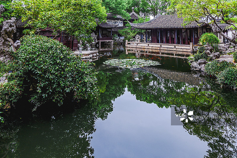 退思草堂，是退思园内的主体建筑图片素材