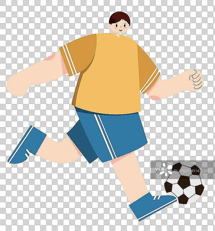 踢足球男孩图片素材