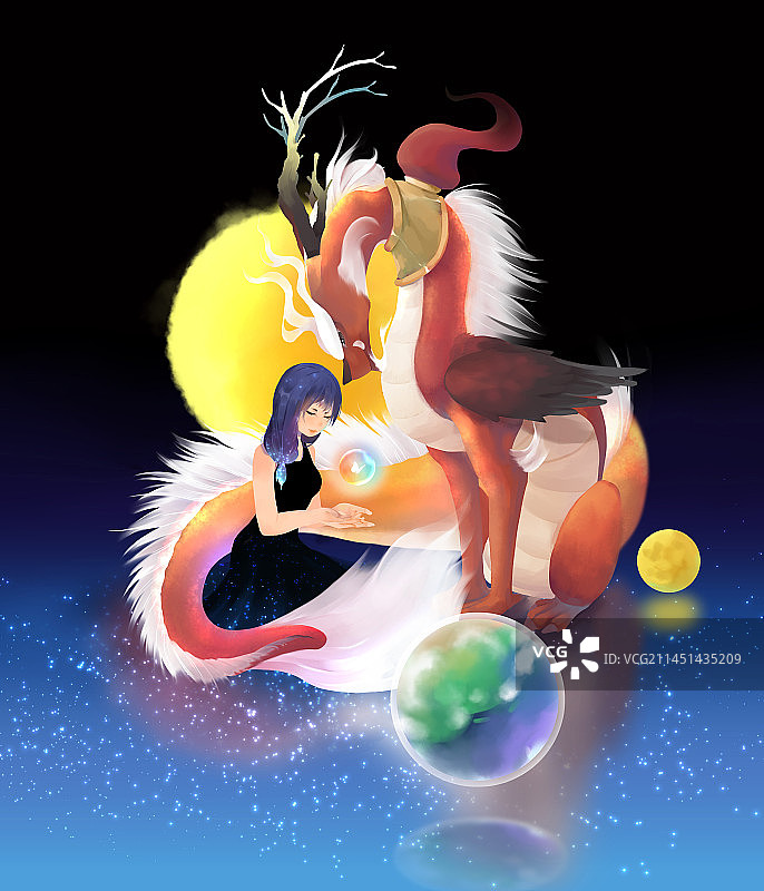 红龙守护世界图片素材