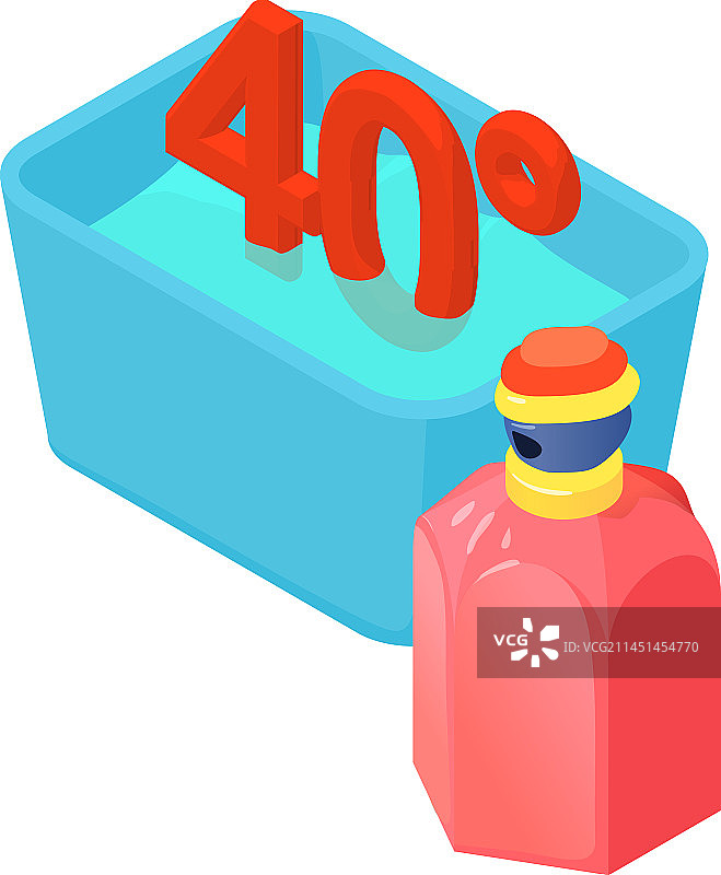 水盆快速清洗等距图标图片素材