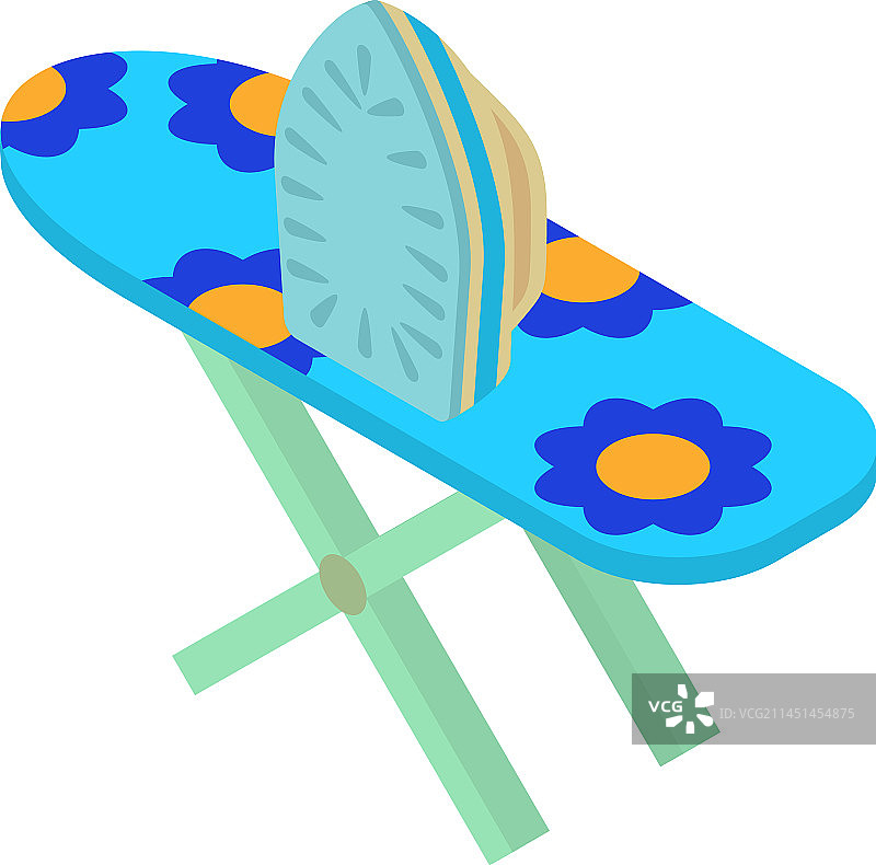 熨烫衣服2.5D无线图标图片素材