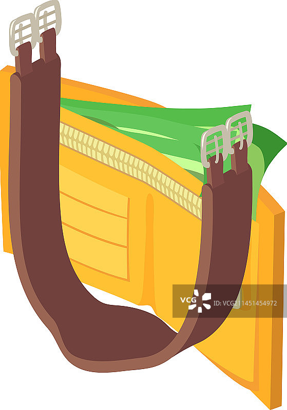 马术装备等距图标（打开）图片素材