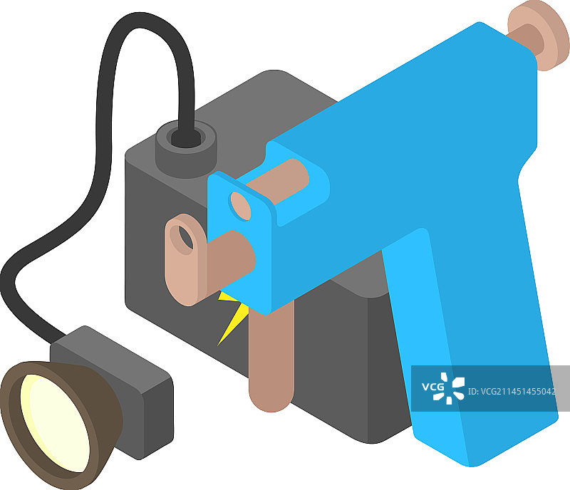 洞穴探险设备等距图标图片素材